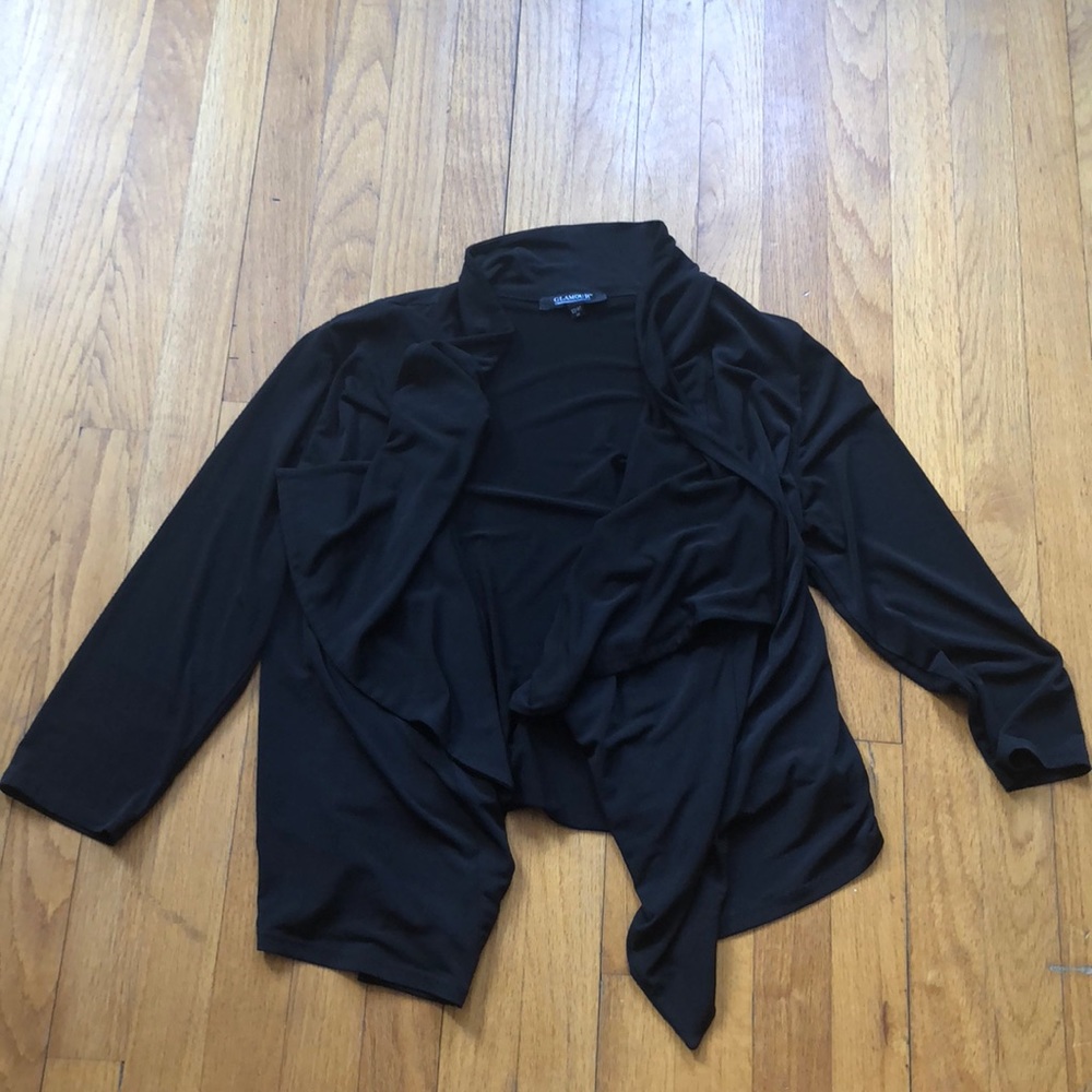 Black cardigan